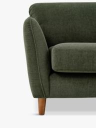 John Lewis Hamilton Large 3 Seater Sofa, Dark Leg, Khaki Chenille - thumbnail 3