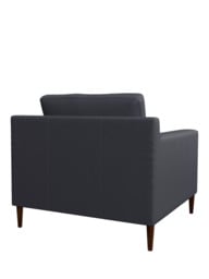 John Lewis Draper II Leather Armchair, Dark Leg - thumbnail 4