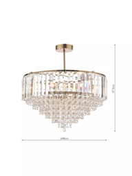 Laura Ashley Vienna Semi Flush  Ceiling Light - thumbnail 6