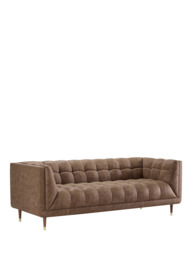 At The Helm Grace Grand 4 Seater Leather Sofa, Dragonstone Leather