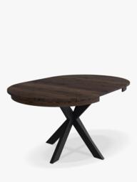 John Lewis Woburn Straight Edge Oval Extending Dining Table, Brown - thumbnail 4