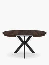 John Lewis Woburn Straight Edge Oval Extending Dining Table, Brown - thumbnail 3