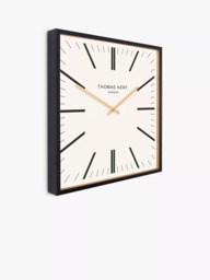 Thomas Kent Garrick Square Analogue Wall Clock, 60cm - thumbnail 1