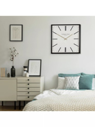 Thomas Kent Garrick Square Analogue Wall Clock, 60cm - thumbnail 3