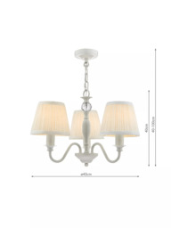 Laura Ashley Ellis 3 Arm Ceiling Light - thumbnail 6