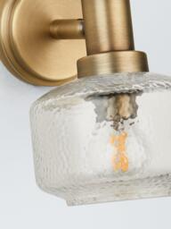 John Lewis Ruisseau Wall/Ceiling Light, Antique Brass - thumbnail 4