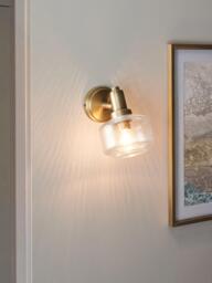 John Lewis Ruisseau Wall/Ceiling Light, Antique Brass - thumbnail 6