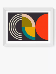 EAST END PRINTS Ana Rut Bre 'Geometric on Black I' Framed Print - thumbnail 1