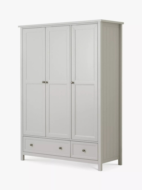 Julian Bowen Maine Triple Wardrobe with 2 Drawers - image 1