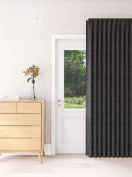 John Lewis Textured Weave Ultra Thermal Lined Pencil Pleat Door Curtain - thumbnail 1