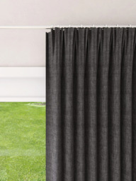 John Lewis Textured Weave Ultra Thermal Lined Pencil Pleat Door Curtain - thumbnail 3