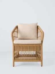 John Lewis Harbour Weave Garden Dining Chairs, Set of 2, Natural - thumbnail 3