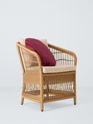 John Lewis Harbour Weave Garden Dining Chairs, Set of 2, Natural - thumbnail 6