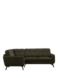 John Lewis Barbican LHF Corner End Leather Sofa, Dark Leg - thumbnail 5