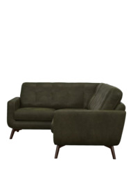 John Lewis Barbican LHF Corner End Leather Sofa, Dark Leg - thumbnail 3