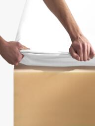 True Grip Egyptian Cotton Fitted Sheet, White - thumbnail 3