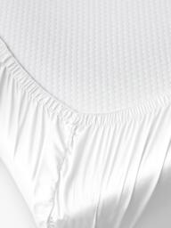 True Grip Egyptian Cotton Fitted Sheet, White - thumbnail 2