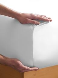 True Grip Egyptian Cotton Fitted Sheet, White - thumbnail 4