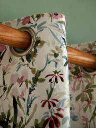 Laura Ashley Pointonfields Pair Lined Eyelet Curtains, Multi - thumbnail 3