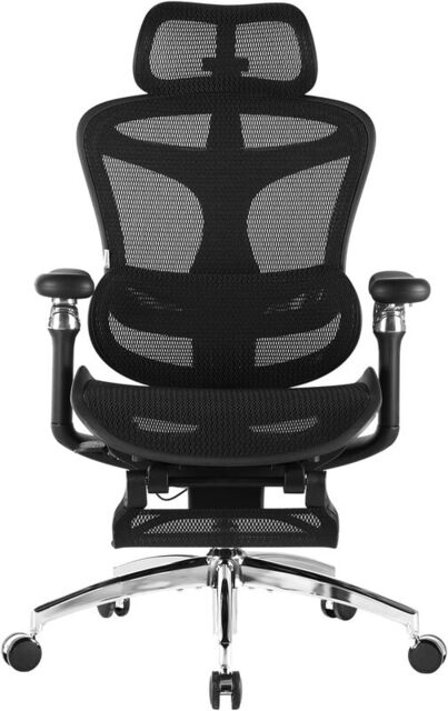 SIHOO Doro C300 Pro Ergonomic Office Chair with Ultra-Soft 6D Armrests, Dynamic Lumbar Support, Seat Depth Adjustment and Adjustable Backrest Desk Chair for Home Office with Pedal (Black) - image 1