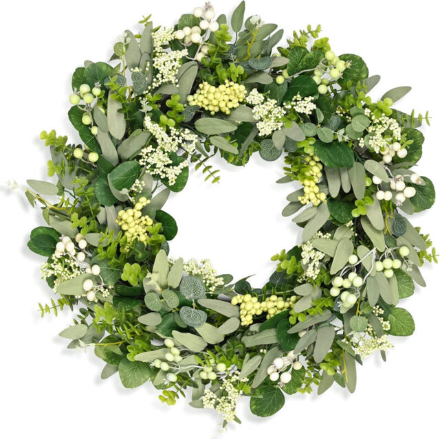 DDHS 24inch eucalyptus wreath-1pcs - image 1