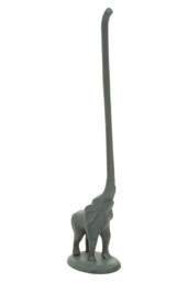 Maison by Premier Grey Finish Elephant Toilet Roll Holder - thumbnail 4
