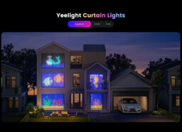 Yeelight Smart Curtain Lights - 12V-475L-1.5mx2m-BLE  – RGB LED Ambient & Mood Window Lighting with App Control for Room, Bedroom, Party & Living Room Decor