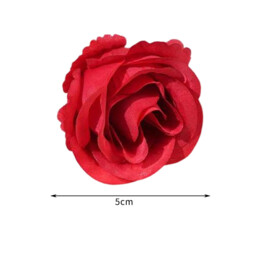 Wei’s Moment 20Pcs Artificial Flowers Roses, Real Touch  Foam Roses, Fake Flowers Rose for DIY Wedding Bridal Bouquets Baby Shower Table Centerpieces Home Decorations, Cream Red - thumbnail 3