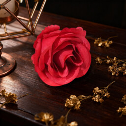Wei’s Moment 20Pcs Artificial Flowers Roses, Real Touch  Foam Roses, Fake Flowers Rose for DIY Wedding Bridal Bouquets Baby Shower Table Centerpieces Home Decorations, Cream Red - thumbnail 2