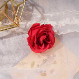 Wei’s Moment 20Pcs Artificial Flowers Roses, Real Touch  Foam Roses, Fake Flowers Rose for DIY Wedding Bridal Bouquets Baby Shower Table Centerpieces Home Decorations, Cream Red - thumbnail 5