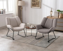 chairus Armchair for Living Room Upholstered Tub Chair Single Occasional Accent Chair with Metal Legs - thumbnail 2