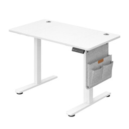 Ochama Electric Standing Desk, Height Adjustable, 120.1 x 60.1 cm, 4 Memory Heights, for Home Office, White