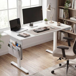 Ochama Electric Standing Desk, Height Adjustable, 120.1 x 60.1 cm, 4 Memory Heights, for Home Office, White - thumbnail 7