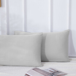 【Summer Cooling Textile】MEROPE, Bamboo Pillow case, 50x75cm, light grey, 2pack - thumbnail 5