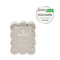 Spaas Tealights Mindful Morning 4.5h Burn Time Beige 24pcs - thumbnail 3