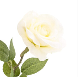 Candlelight Artificial Rose Flower Stem Peach 54cm - thumbnail 1