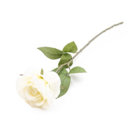 Candlelight Artificial Rose Flower Stem Peach 54cm - thumbnail 2