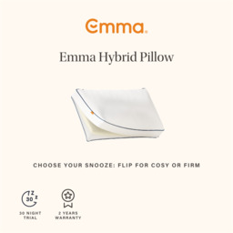 Emma Pillow Hybrid 2 in 1 Memory Foam & Microfibre Soft & Firm - thumbnail 1