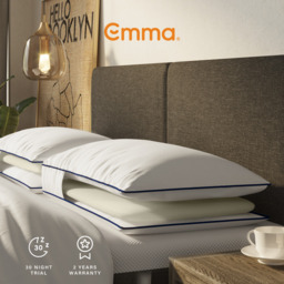 Emma Pillow Hybrid 2 in 1 Memory Foam & Microfibre Soft & Firm - thumbnail 5