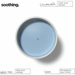 The Lab Co. Luxury Scented Candle - 30hrs Burn Time - Soothing Fragrance with Linen, Chamomile and White Rose - 100% Vegan Soy Wax - 180g wax weight - thumbnail 5