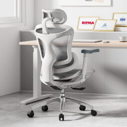 SIHOO Doro C300 Ergonomic Office Chair with Ultra Soft 3D Armrests, Dynamic Lumbar Support for Home Office Chair, Adjustable Backrest Desk Chair (White) - thumbnail 3