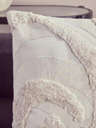 Bosie Cushion Ozella Textured Cream Square 50x50cm - thumbnail 5