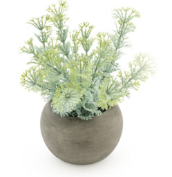 Candlelight Artificial Dwarf Ambulia in Concrete Effect Pot 16cm - thumbnail 2