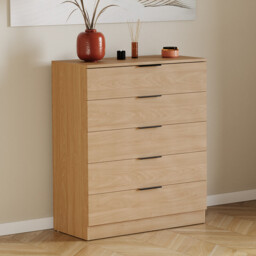 Vida Designs Drawer Chest Trega 5 Drawers Pine - thumbnail 1