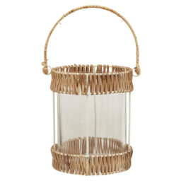 Interiors by Premier Lantern Kuta Woven Natural Small - thumbnail 1