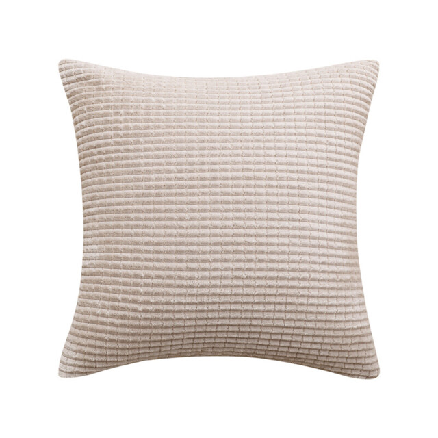 Deconovo Velvet cushion cover beige color 50*50cm 1pc - image 1