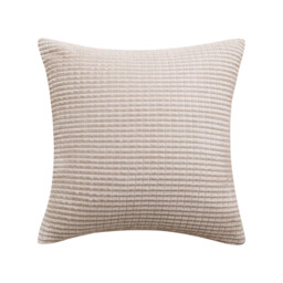 Deconovo Velvet cushion cover beige color 50*50cm 1pc