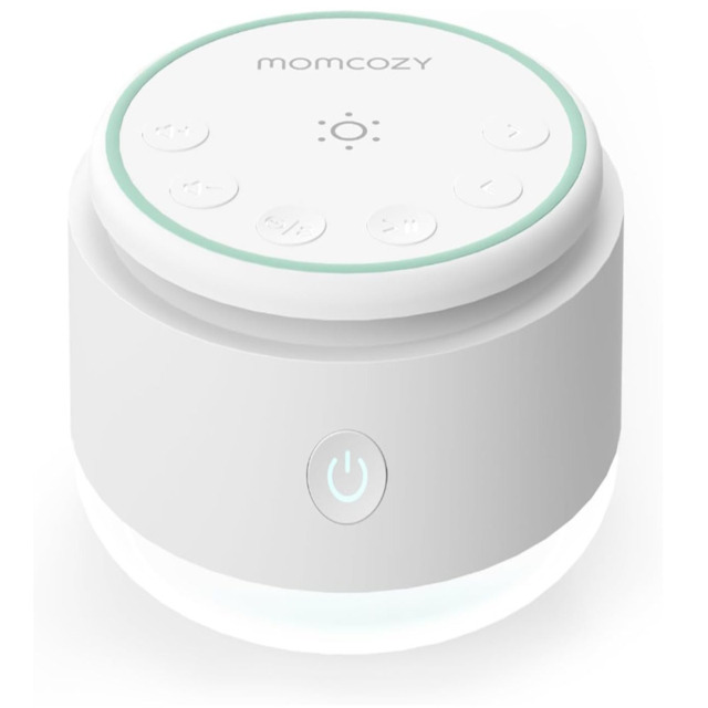 Momcozy Baby Sleep Soother - Portable Rechargeable White Noise Machine - 20 Sleep Sounds with Nursery Night Light - Travel Sleep Soother, Battery Powered - image 1