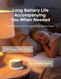 Momcozy Baby Sleep Soother - Portable Rechargeable White Noise Machine - 20 Sleep Sounds with Nursery Night Light - Travel Sleep Soother, Battery Powered - thumbnail 4