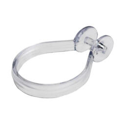 Croydex Shower Curtain Rings Button Type Chrome 12pcs - thumbnail 1